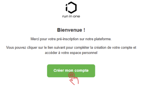 Email de pré-inscription